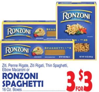 Bravo Supermarkets Ronzoni spaghetti offer