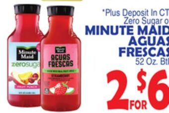 Bravo Supermarkets Minute maid aguas frescas offer