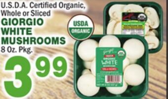 Bravo Supermarkets Giorgio white mushrooms offer