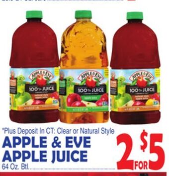 Bravo Supermarkets Apple & eve apple juice offer
