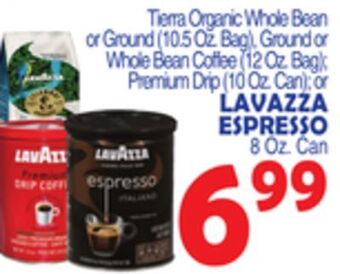 Bravo Supermarkets Lavazza espresso 8 oz. can offer