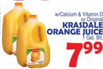 Bravo Supermarkets Krasdale orange juice offer