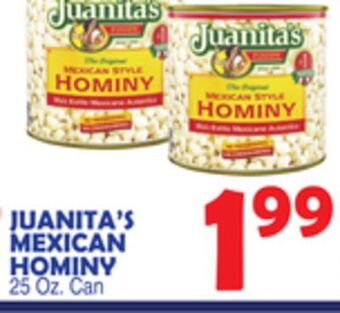 Bravo Supermarkets Juanita's mexican hominy offer