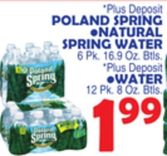 Bravo Supermarkets Poland spring natural spring water offer