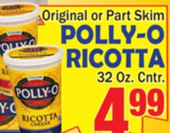 Bravo Supermarkets Polly-o ricotta offer