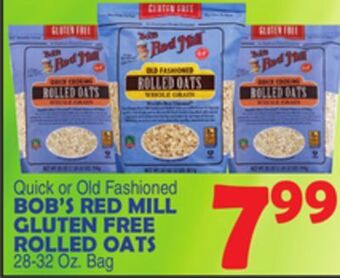 Bravo Supermarkets Bob's red mill gluten free rolled oats offer