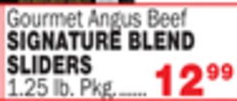 Bravo Supermarkets Signature blend sliders offer