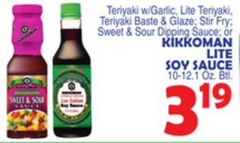 Bravo Supermarkets Kikkoman lite soy sauce offer