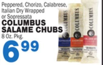 Bravo Supermarkets Columbus salame chubs offer