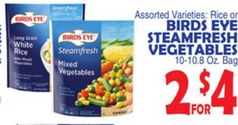 Bravo Supermarkets Birds eye steamfresh vegetables offer