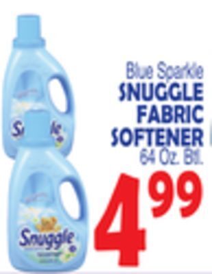 Bravo Supermarkets Blue sparkle snuggle fabric softener offer