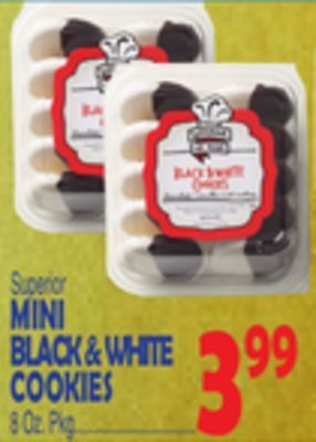 Bravo Supermarkets Mini black & white cookies offer