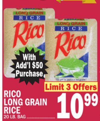 C Town Rico long grain rice offer