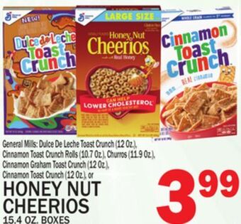 C Town Honey nut cheerios 15.4 oz. boxes offer