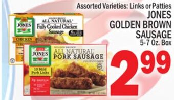 C Town Jones golden brown sausage offer
