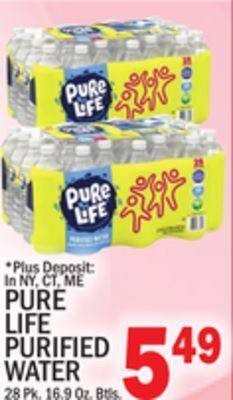C Town Pure life purified water offer
