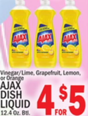 C Town Ajax dish liquid offer