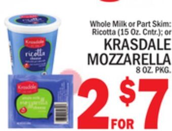 C Town Krasdale mozzarella offer