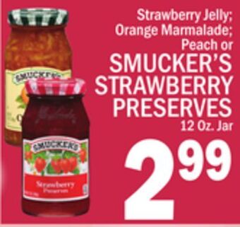 C Town Smucker's strawberry preserves offer