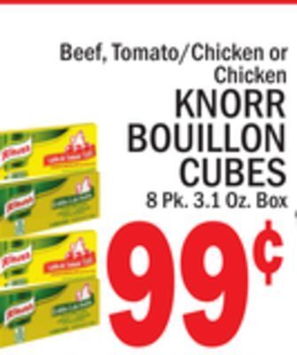 C Town Knorr bouillon cubes offer