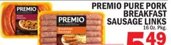 C Town Premio pure pork breakfast sausage links offer