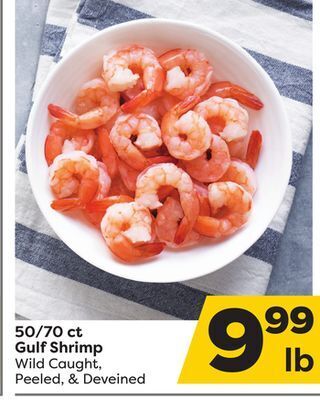 Weis Markets 50/70 ct gulf shrimp offer