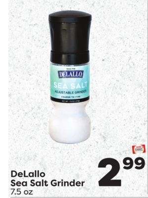 Weis Markets Delallo sea salt grinder offer