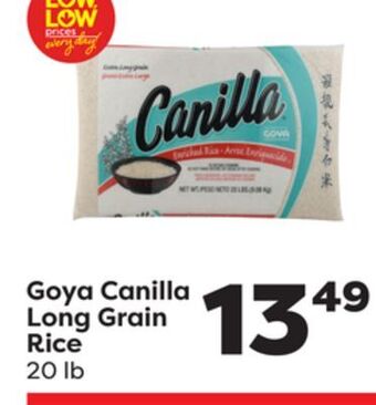 Weis Markets Canilla long grain rice offer