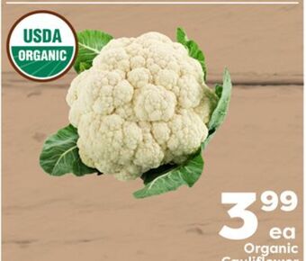 Weis Markets Organic cauliflower offer