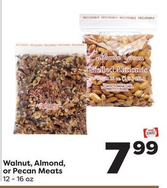 Weis Markets Walnut, almond, or pecan meats offer