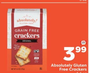 Weis Markets Absolutely gluten free crackers offer