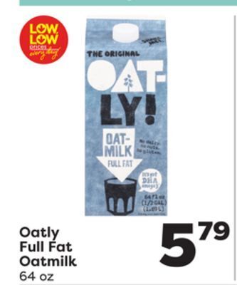 Weis Markets Oatly full fat oatmilk offer
