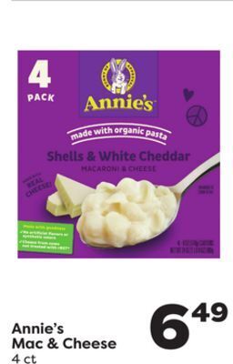 Weis Markets Annie's mac & cheese offer