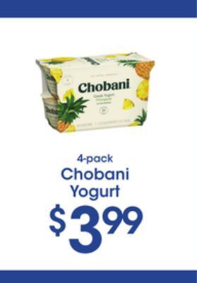 Price Rite Chobani yogurt offer