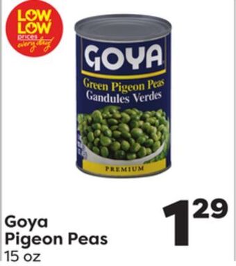 Weis Markets Goya pigeon peas offer