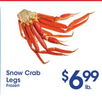 Price Rite Snow crab legs offer