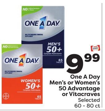 Weis Markets One a day men's or women's 50 advantage or vitacraves offer