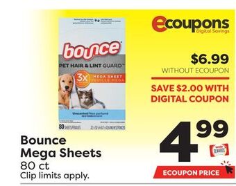 Weis Markets Bounce mega sheets offer