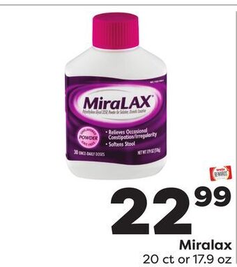 Weis Markets Miralax offer