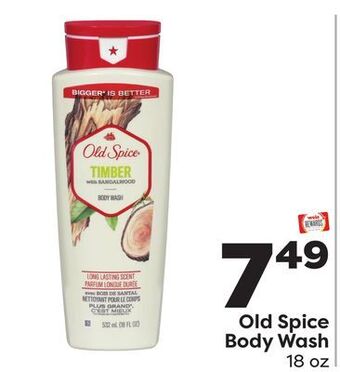 Weis Markets Old spice body wash offer