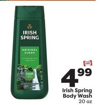 Weis Markets Irish spring body wash offer