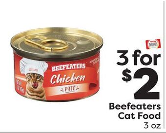 Weis Markets Beefeaters cat food offer