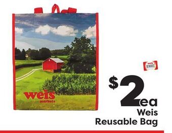 Weis Markets Weis reusable bag offer