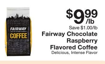 Fairway Store Market Fairway chocolate raspberry flavored coffee offer