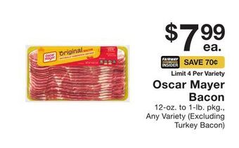 Fairway Store Market Oscar mayer bacon offer