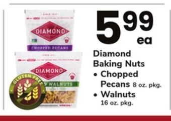 ACME Diamond baking nuts chopped pecans 8 oz. pkg. walnuts 16 oz. pkg offer