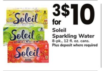 ACME Soleil sparkling water offer