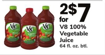 ACME V8 100% vegetable juice offer