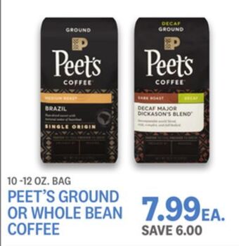 Kings Food Markets Peet's ground or whole bean coffee offer