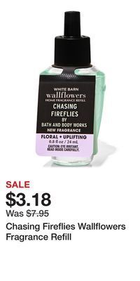Bath & Body Works Chasing fireflies wallflowers fragrance refill offer